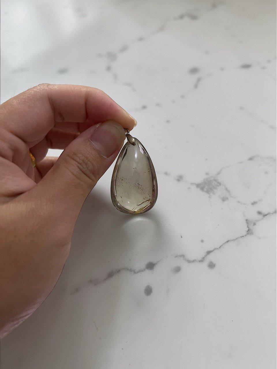 Natural Smoky Rutilated Quartz Pendant – SRQ-04