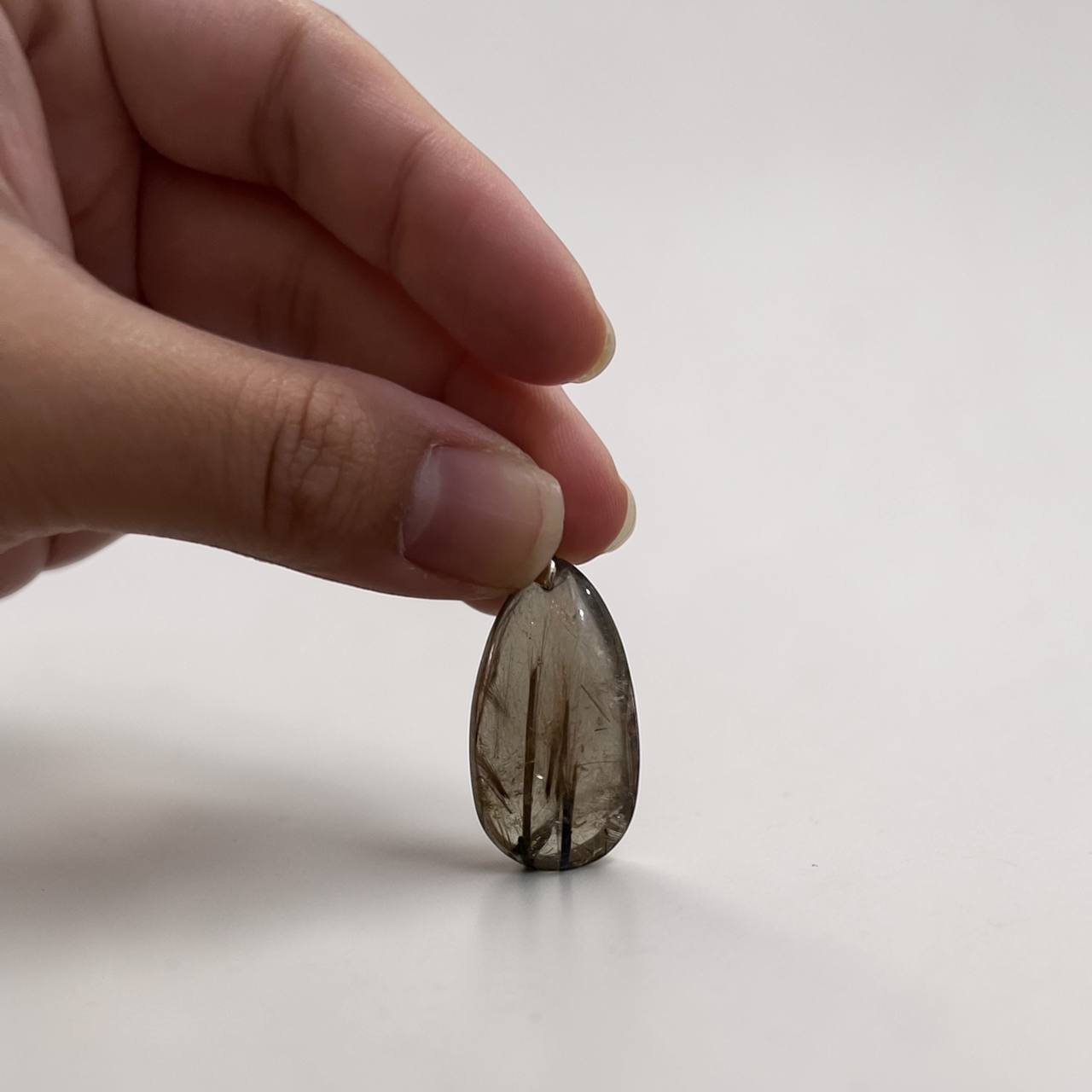 Natural Smoky Rutilated Quartz Pendant – SRQ-05