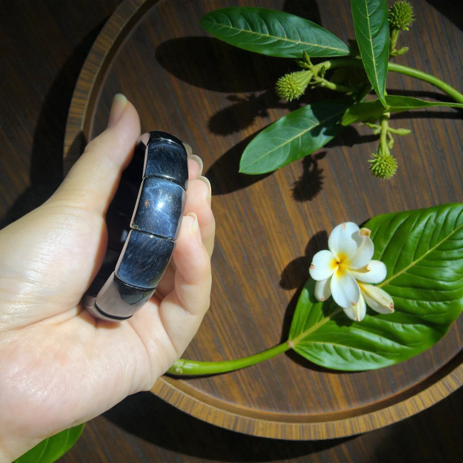 Blue Tiger’s Eye Bracelet Plaque - Image 2