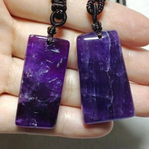 Natural Amethyst Wu Shi Pendant