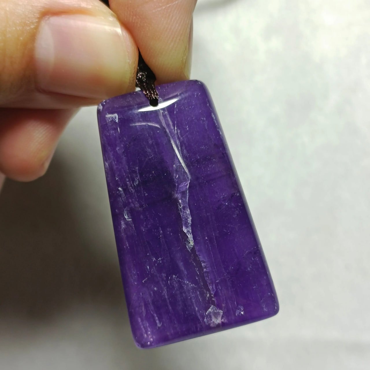 Natural Amethyst Wu Shi Pendant - Image 9