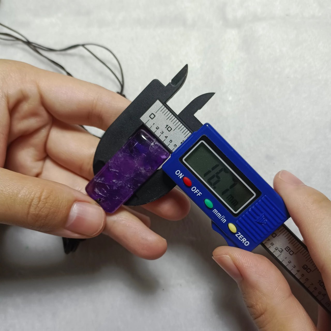 Natural Amethyst Wu Shi Pendant - Image 6