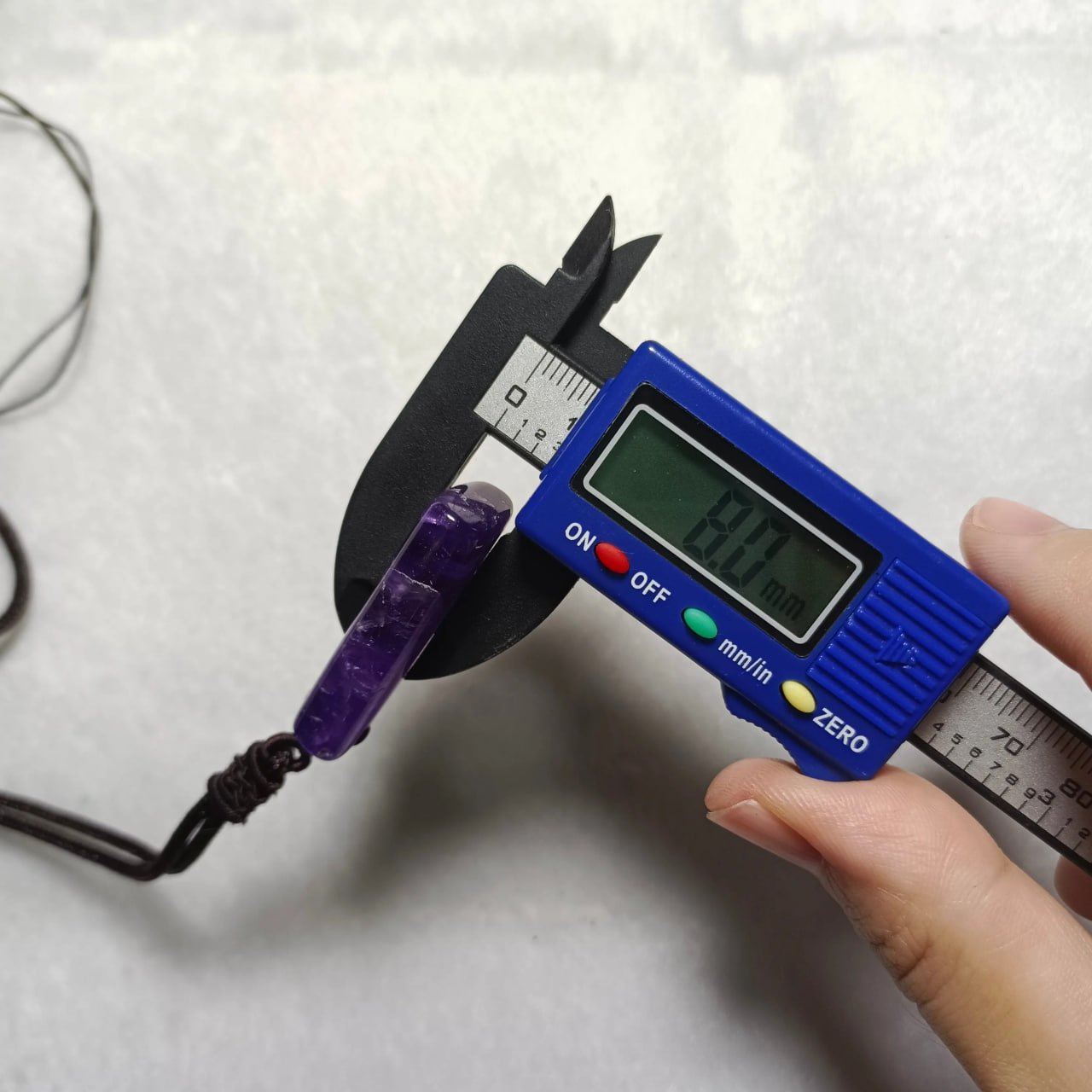 Natural Amethyst Wu Shi Pendant - Image 7