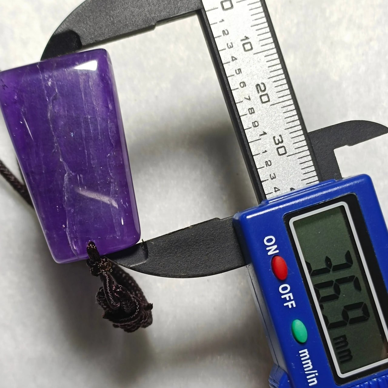 Natural Amethyst Wu Shi Pendant - Image 10