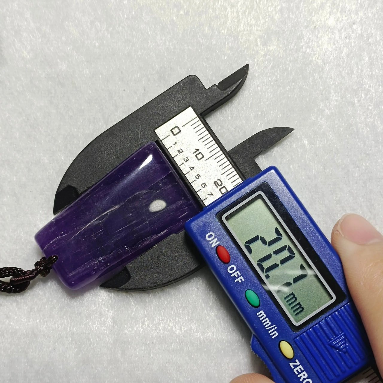 Natural Amethyst Wu Shi Pendant - Image 11