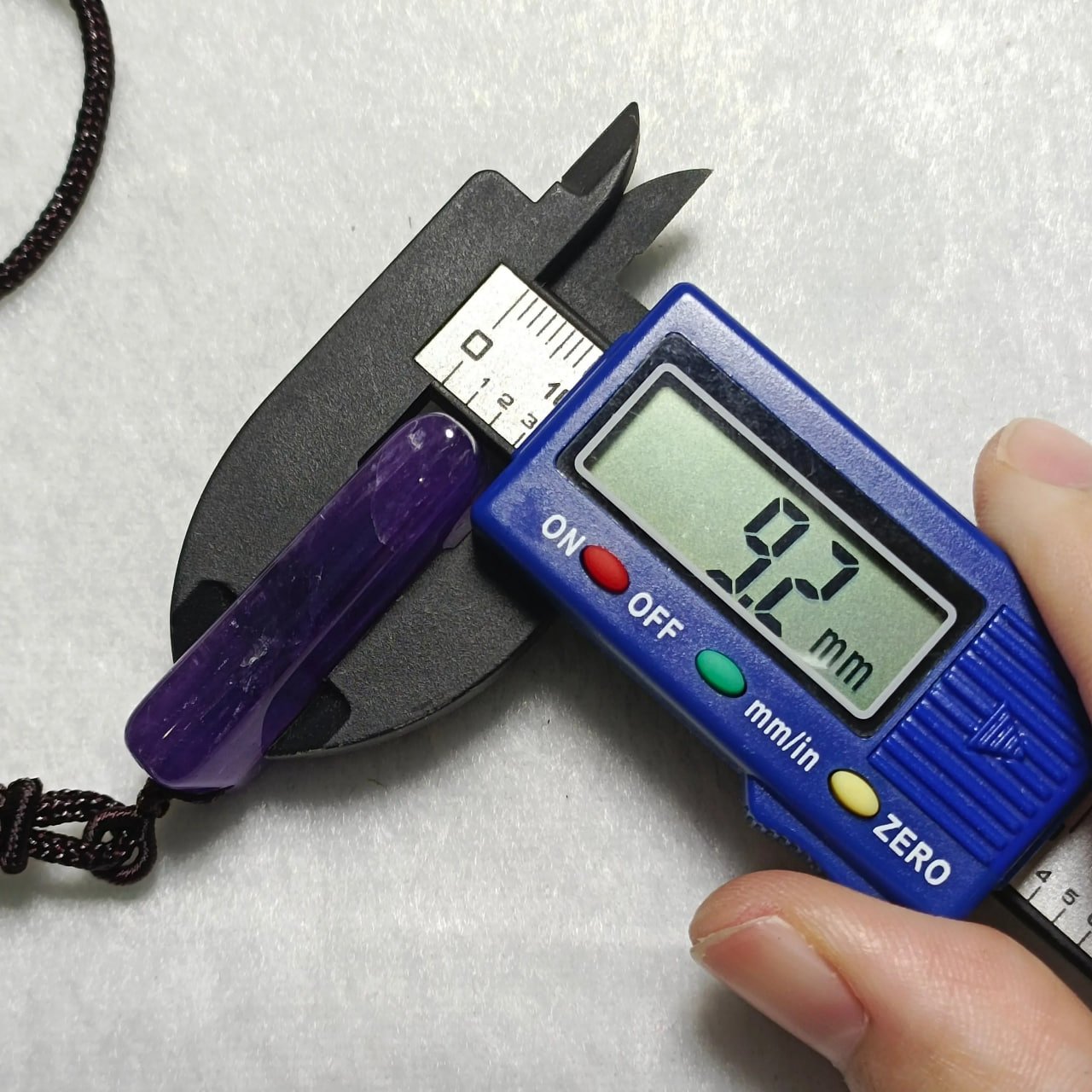 Natural Amethyst Wu Shi Pendant - Image 12