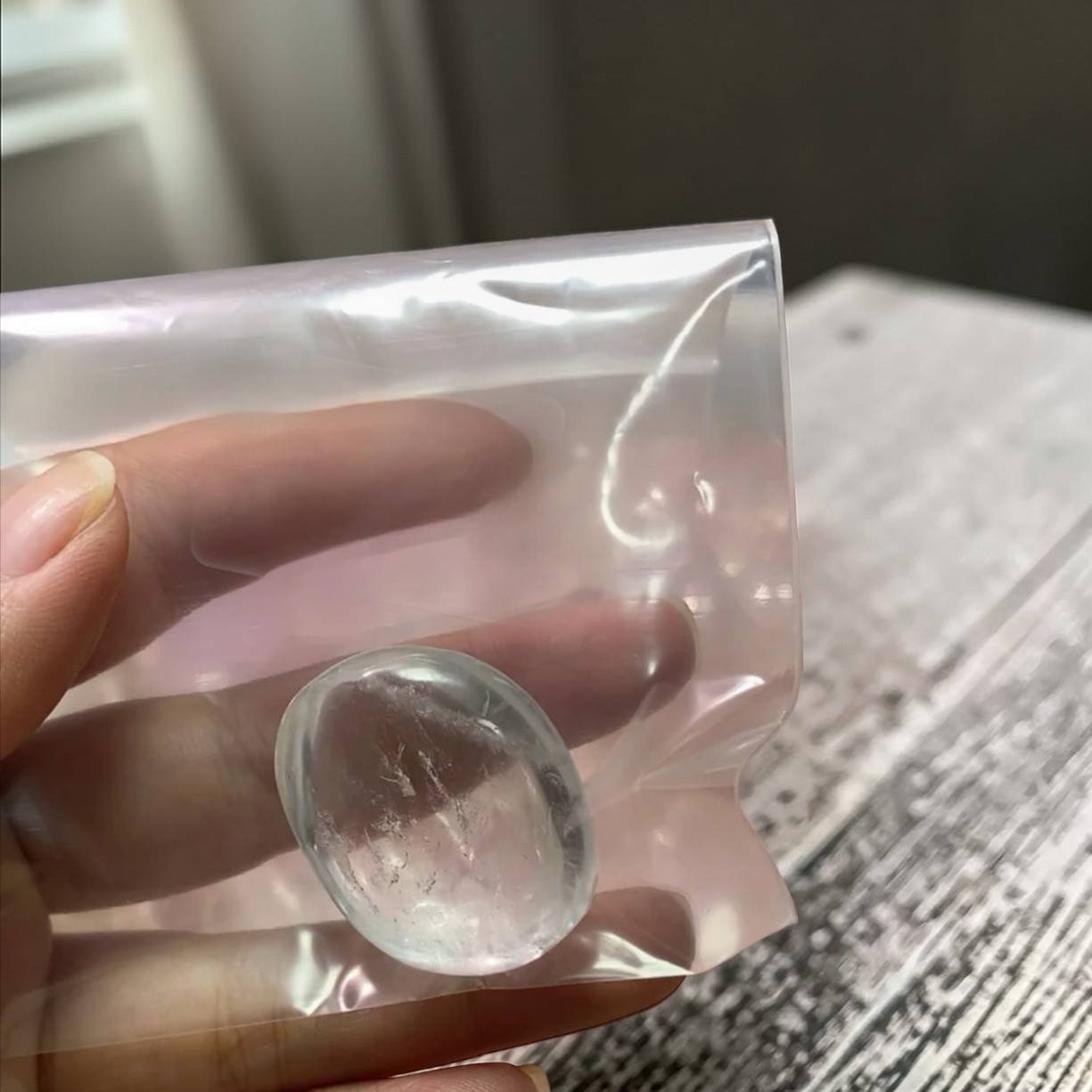 Clear Quartz Palm Stone - Image 2