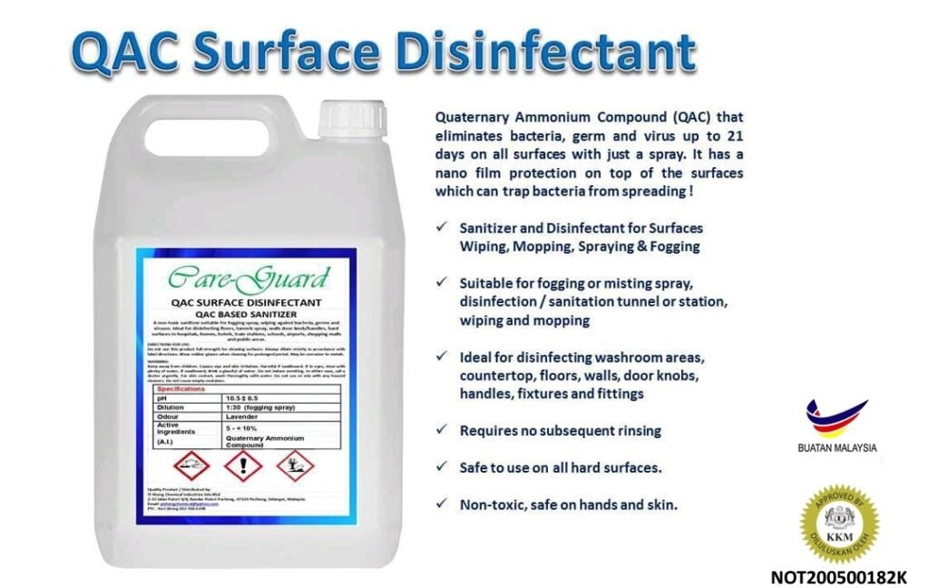 CARE GUARD QAC Surface Sanitizer (5L)