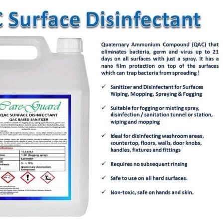 CARE GUARD QAC Surface Sanitizer (5L)