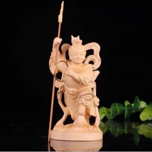 nezha figurine 4 inch boxwood