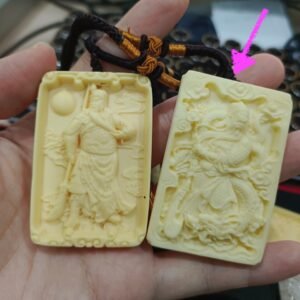 忠义关公象牙果挂件｜护身辟邪保平安（Guan Gong Tagua Ivory Pendant）