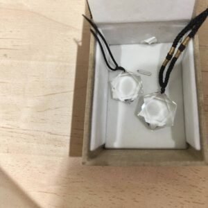 白水晶六芒星能量挂坠 Clear Quartz Hexagram Energy Pendant