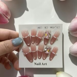 pearl press on nails