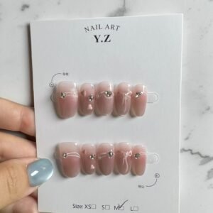 Nude Jelly Press On Nails