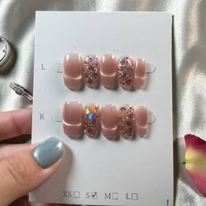 glitter press on nails