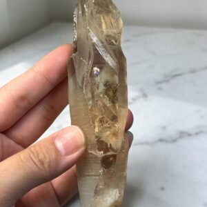 双尖茶晶（多彩虹）｜健康平衡能量石 Smoky Quartz Double Terminated (Rainbow) | Balance & Vitality Crystal