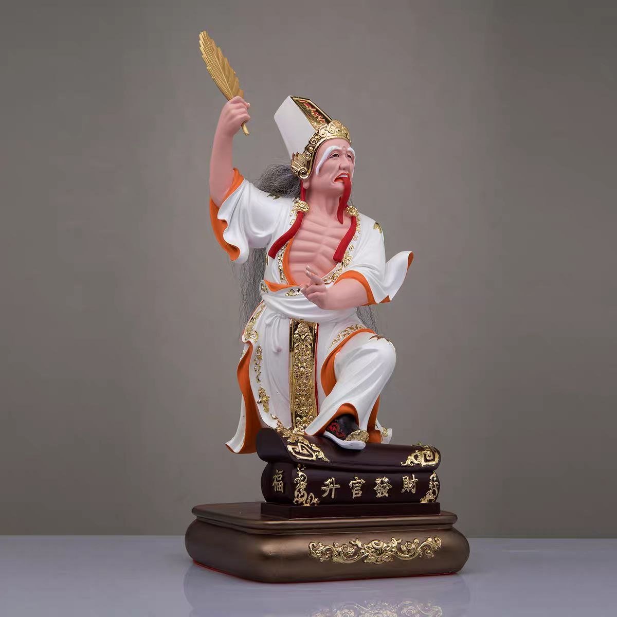 七爷八爷 Black & White Impermanence Deities Statue (Qi Ye Ba Ye) - Image 2