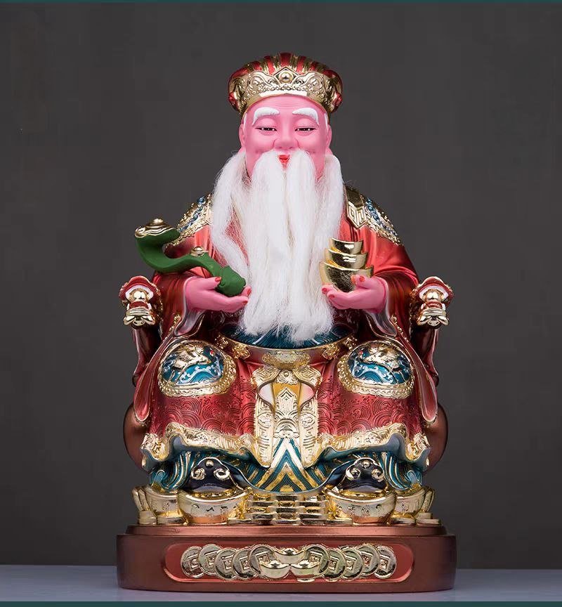 土地公神像(如意款 / 拐杖款)摆件 Tudigong Statue - Image 8