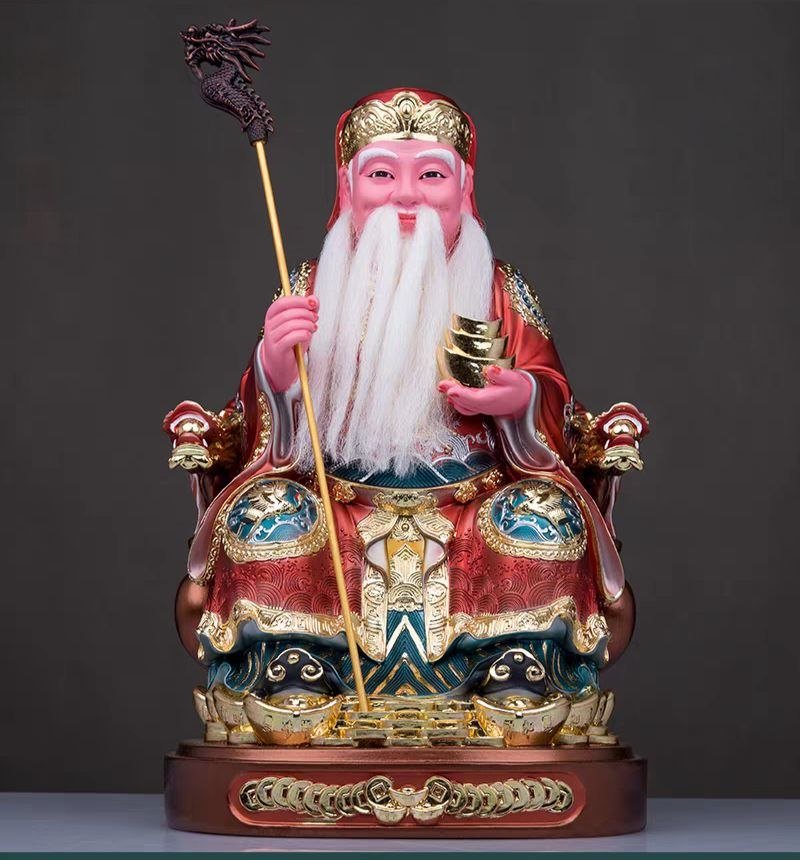 土地公神像(如意款 / 拐杖款)摆件 Tudigong Statue - Image 9